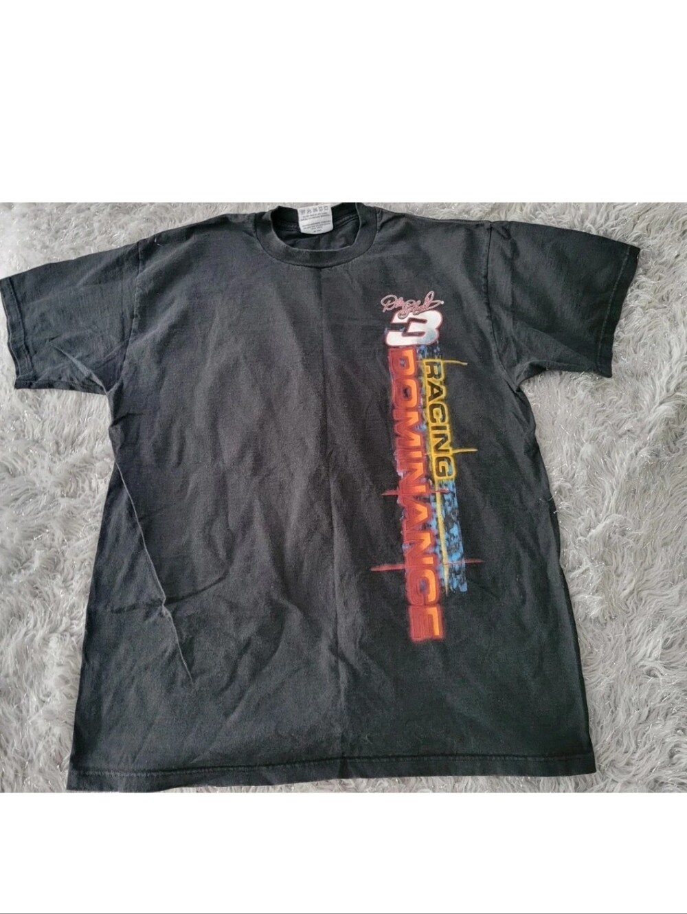 Vintage Dale Earnhardt Competitors View Black T Shirt Racing Dominance NASCAR L
